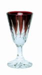 Ruby crystal vodka glasses 40 ml. Line 6 pcs