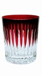 280ml ruby ​​crystal whiskey glasses Line 6 pcs