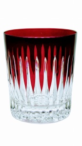 280ml ruby ​​crystal whiskey glasses Line 6 pcs