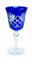 Kobaltowy kryształowy kieliszek do wina