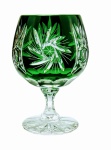 Emerald crystal cognac glasses 250 ml Olive grinder