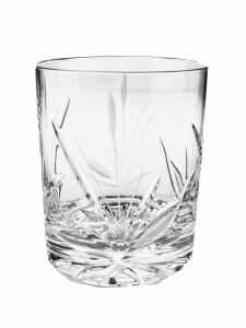 Crystal whiskey glasses 350 ml Frozen Leaf