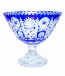Cobalt crystal fruit bowl 25cm 