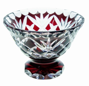 Ruby crystal bowl 16 Pineapple      12 cm