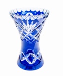 Pineapple Cobalt Crystal Vase X 18