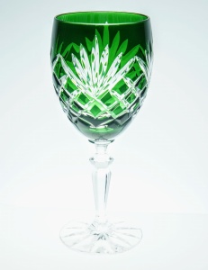 Calici di cristallo color smeraldo da Vino 220ml Ananas 6 pezzi