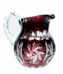 Rubinowy kryształowy dzbanek 100 ml  Młynek Oliwka