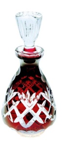 Rubinowa  kryształowa karafka 200 ml Ananas