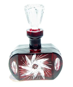 Rubinowa kryształowa karafka 175 ml