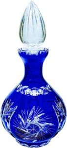 Kobaltowa kryształowa karafka wódki i nalewek 500 ml