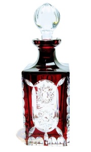 Rubinowa karafka do whisky THC