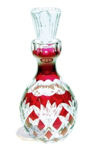Crystal Ruby Pineapple Decanter