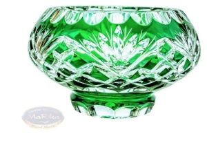 Emerald crystal fruit bowl 12 cm Pineapple