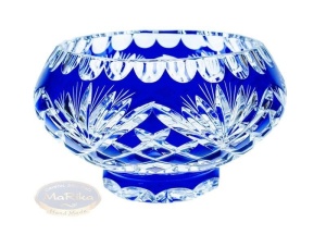 Cobalt crystal fruit bowl 12 cm Pineapple