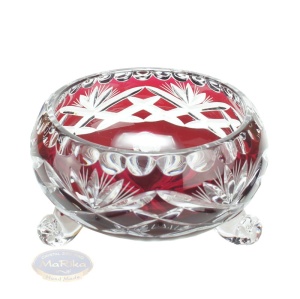 Ruby crystal fruit bowl 10 cm Pineapple