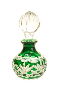 Szmaragdowa kryształowa karafka 175 ml Ananas