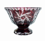 Ruby crystal fruit bowl 16 cm Olive Grinder
