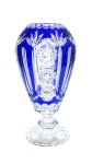 Kobaltowy kryształowy  wazon   30 cm THC