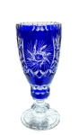Vaso stretto in cristallo di cobalto, 30 cm, Frantoio