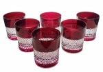 Ruby crystal whiskey glasses 280 ml Grate