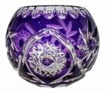 Ametystowy kryształowy wazon 10cm Brylant