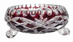 Ruby Crystal Fruit Bowl 20 cm Pineapple
