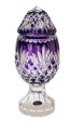 Kristall-Ei im Fabergé-Stil – Amethyst / Ananas-Schliff (20 cm)