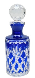 MaRika crystal Kobaltowa  kryształowa karafka do wódki 500 ml Ananas Prosta