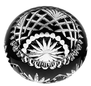 Czarna  kryształowa misa 20 Ananas