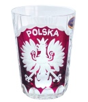 Kryształowy kieliszek do wódki z wygrawerowanym orłem Polskim 80ml