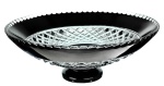 MaRika Elegancki Czarny Talerz Kryształowy 35 cm