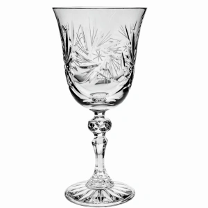 Kryształowe kieliszki do wina 220ml Młynek 6 sztuk