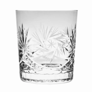 Kryształowe szklanki do whisky 280ml Młynek 6 sztuk